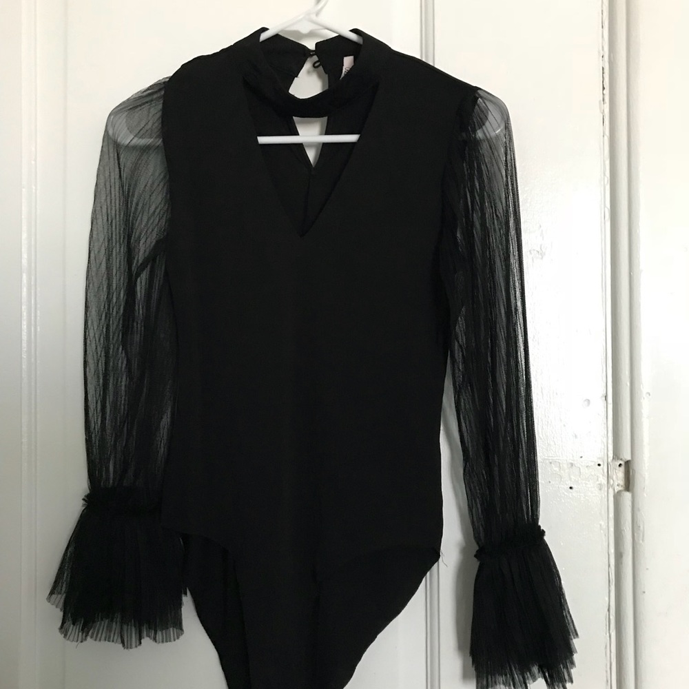 Nasty Gal Black bodysuit size small